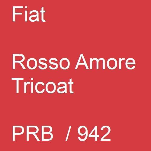 Fiat, Rosso Amore Tricoat, PRB  / 942.